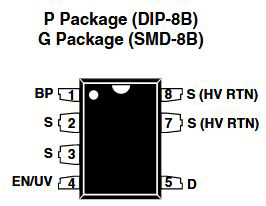 TNY268PN Pinout